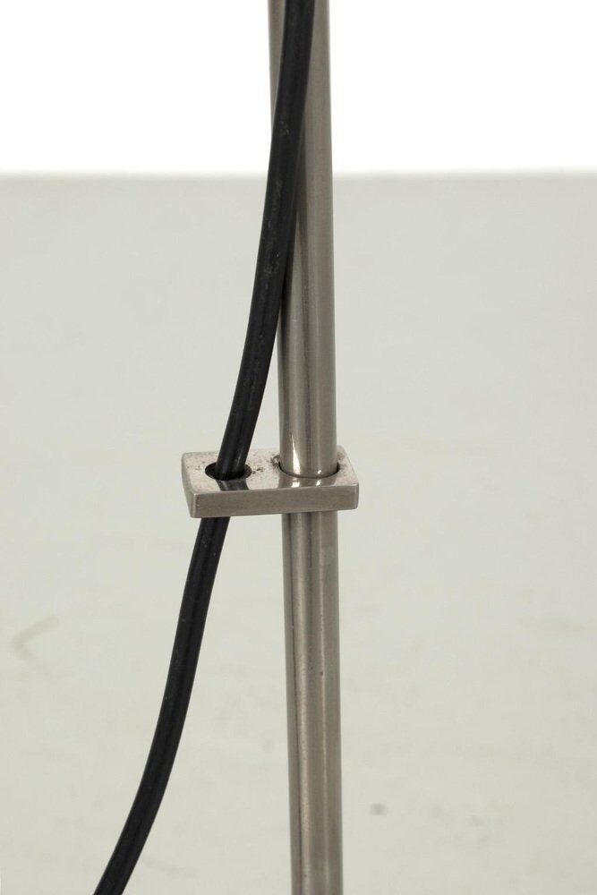 Vintage Floor Lamp with Beige Tube Shade