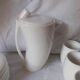 White porcelain café service