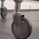Wheeled glass coffee table