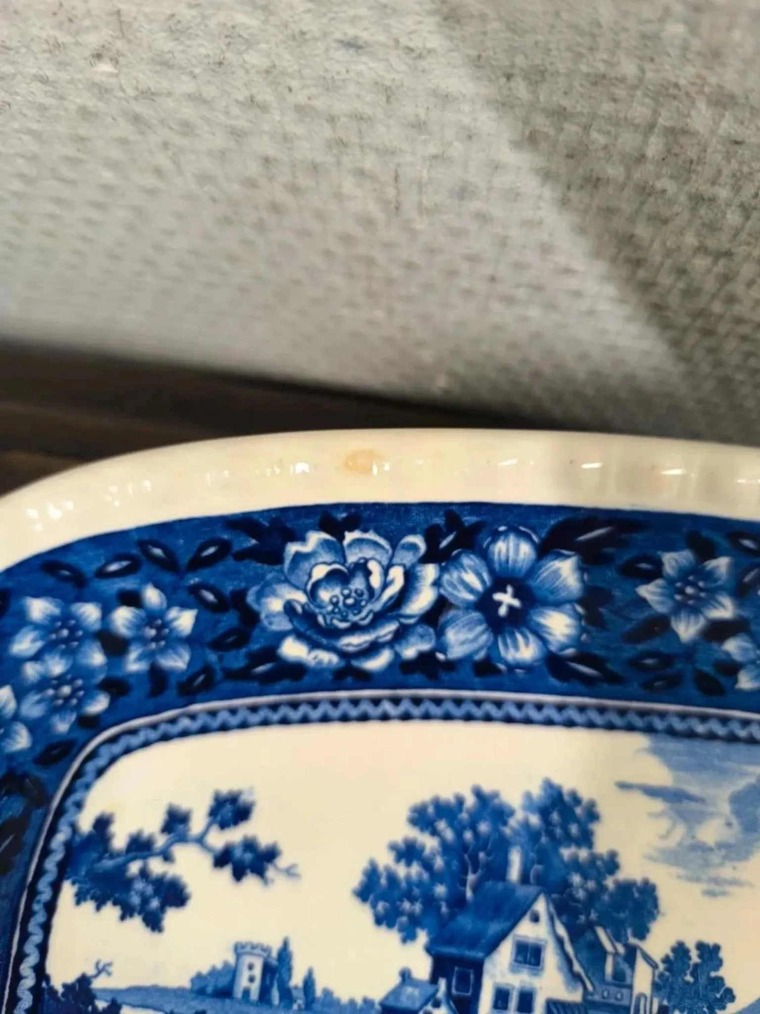 Lot de 2 plats Villeroy et Boch Rusticana bleus