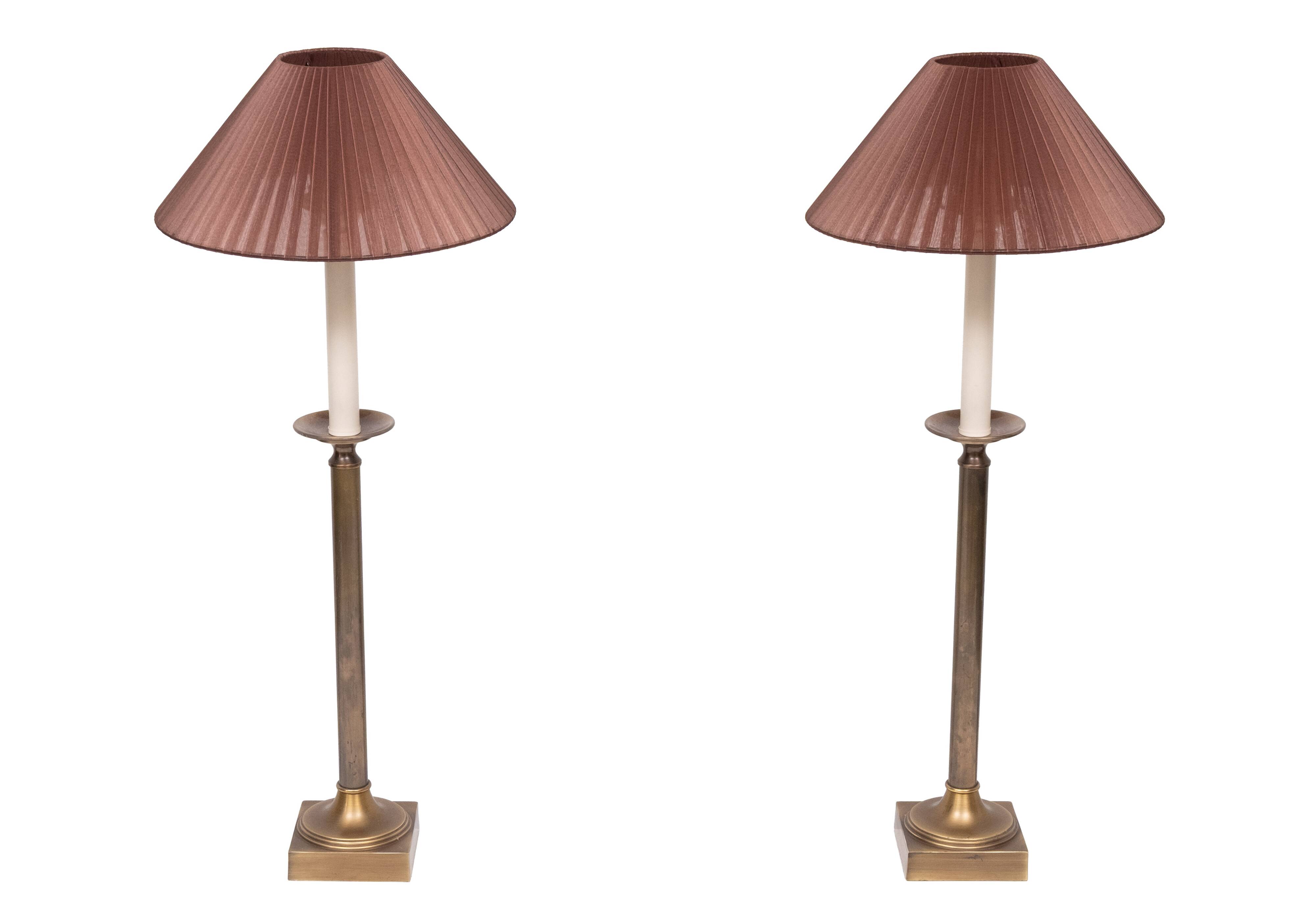 Kullmann lampen set Table lamps Bronze color 1970s Germany