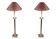 Kullmann lampen set Table lamps Bronze color 1970s Germany