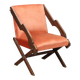 Vintage wooden and fabric armchair, design, Italy, 1960s