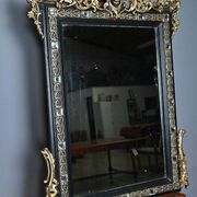 Important Mirror with Pediment, Napoleonic III period – 2nd half of the 19th century