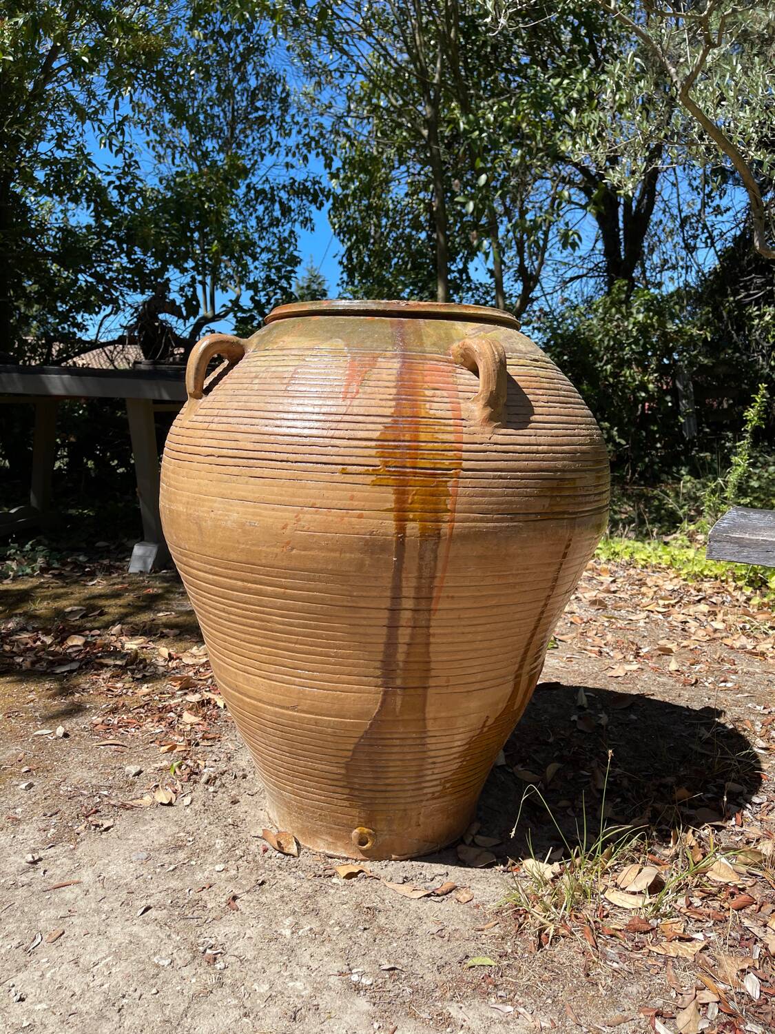 Terracotta pot jar