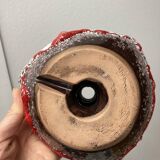 60s candle holder in red Fat Lava