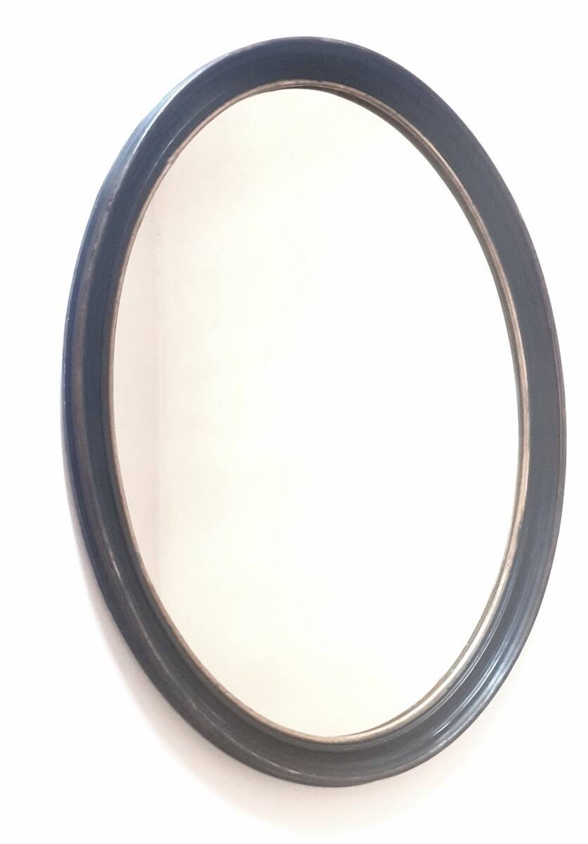 Large oval Louis-Philippe mirror 19th century