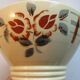 Former Art Deco bowl by Digoin Sarreguemines flower decoration and trellis