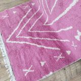 Handmade wool Berber rug 257x150 cm