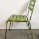 Chaise industrielle verte vintage, années 1960