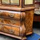 Antique Dutch display cabinet in Baroque style. 18th century.