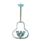 Blu acquamarine Murano glass chandelier by Barovier e Toso, 1940s