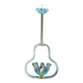 Blu acquamarine Murano glass chandelier by Barovier e Toso, 1940s