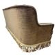 SOFA / SOFA / THREE SEATER VINTAGE IN VELVET WITH FRINGES