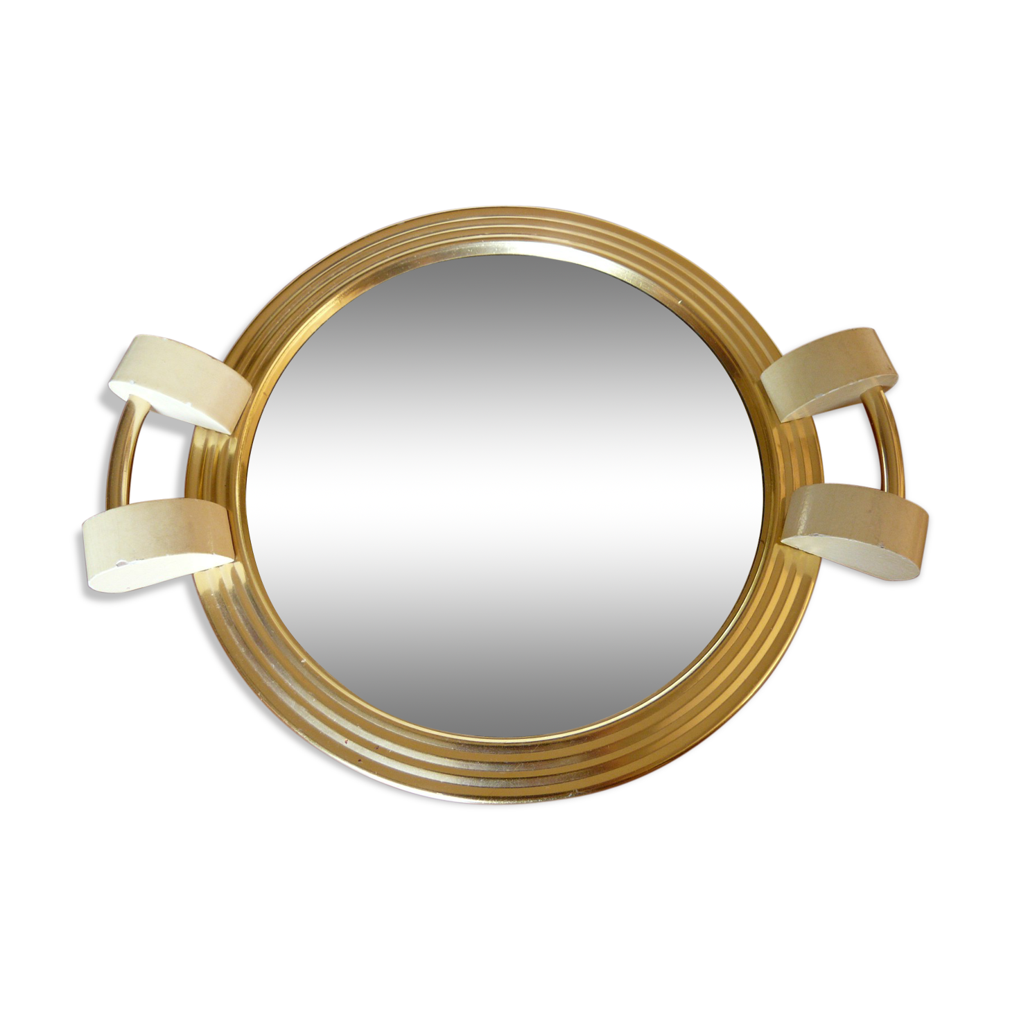 Plateau miroir art déco