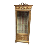 Louis XVI style gilded display case.