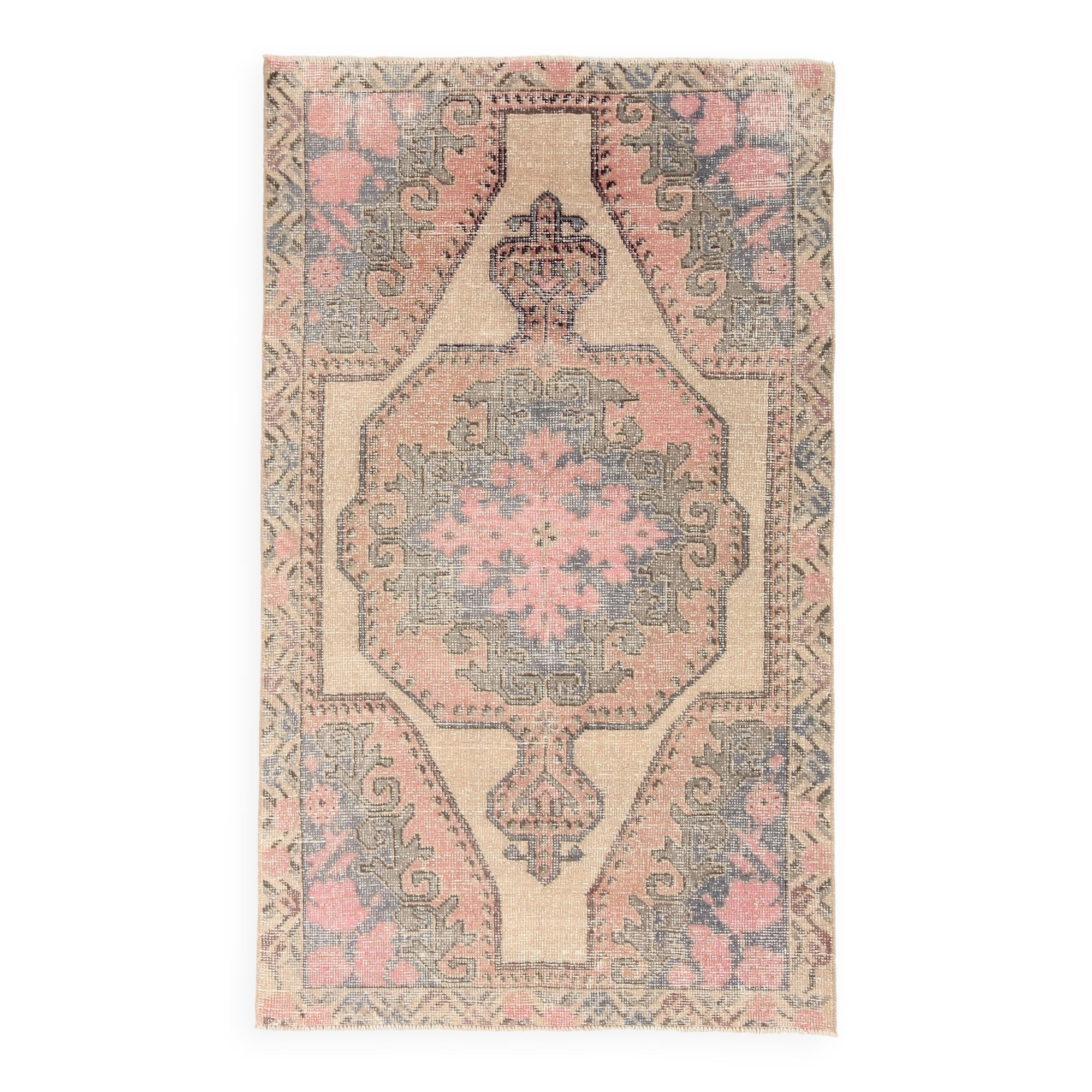 4x7 Soft Color Classic Oriental Vintage Area Rug, 128x211Cm SK 5935