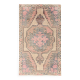 Tapis vintage oriental classique de couleur douce 4 x 7, 128 x 211 cm SK 5935