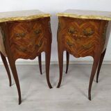 Pair of Louis XV style bedside tables