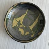 large colorful ceramic fruit basket dish