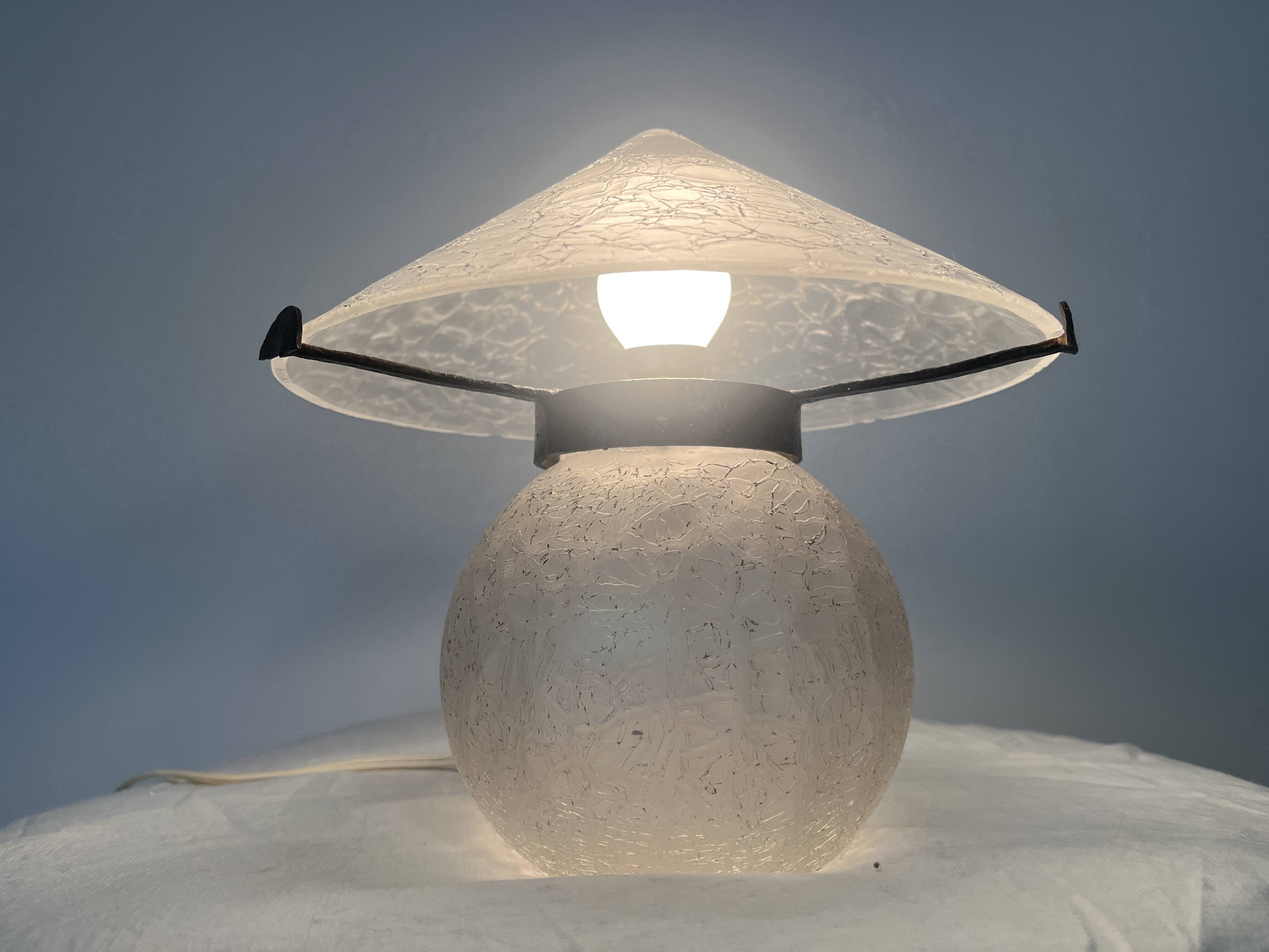 lampe champignon art déco