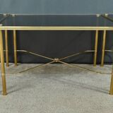 Tripartite Glass Coffee Table, Maison Baguès style – 1950