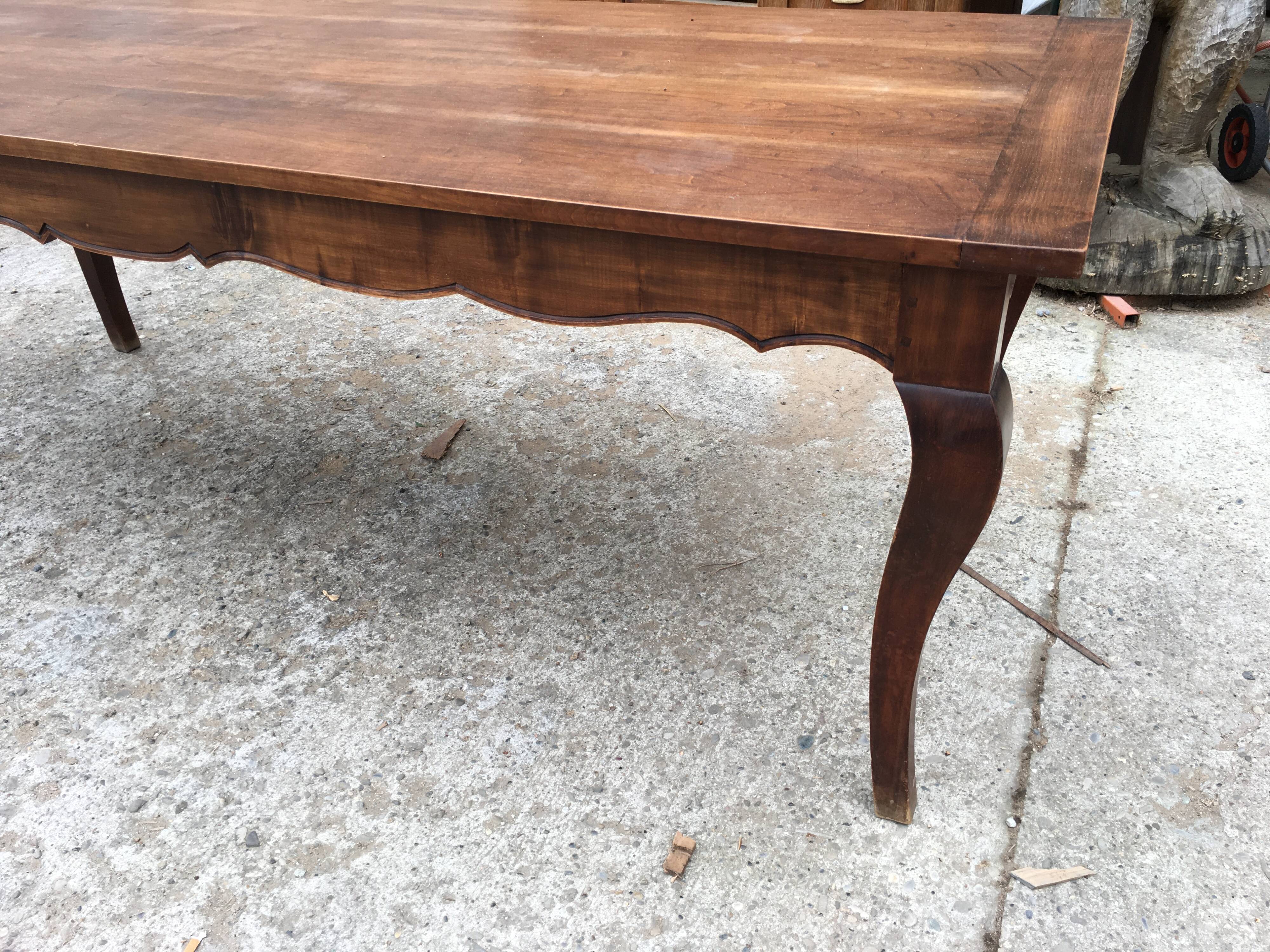 Large Louis XV style table Shapely feet