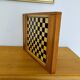 Reversible vintage wooden game board