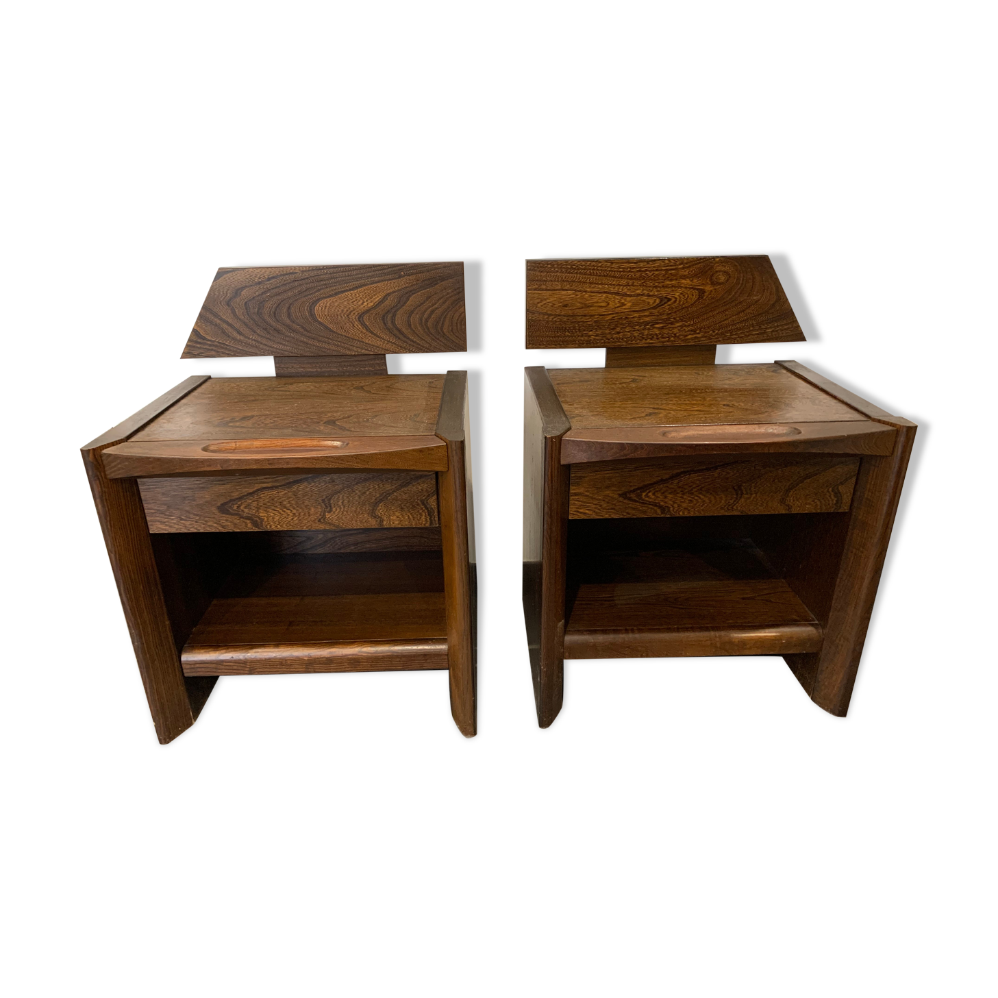 Pair of baumann vintage bedside tables 1970s