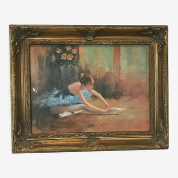 " The Star Dancer " Oil on wood panel XX century