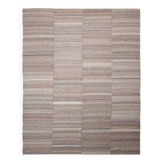 10x13 Turkish Brown & Bronze Handmade Kilim Rug, 303x386Cm