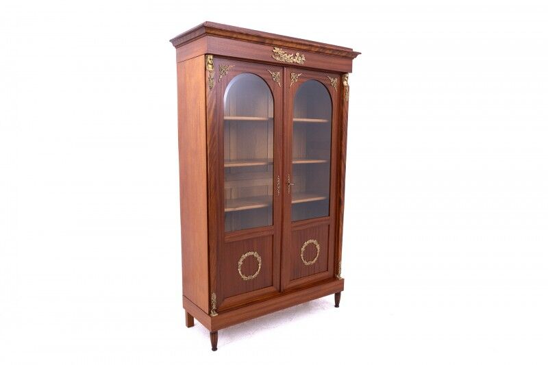 Elegant Empire bookcase, France, circa 1830.