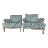 2 Louis XVI style Bergères
