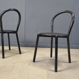 Postmodern Italian dining chairs set of 4 - 1980s