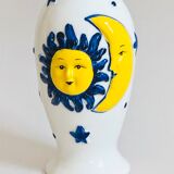 Vintage Sun & Moon Vase ceramic H17cm
