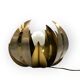 Lotus flower brass floor/table lamp, attr. Bottega Gadda, Italy, 1970