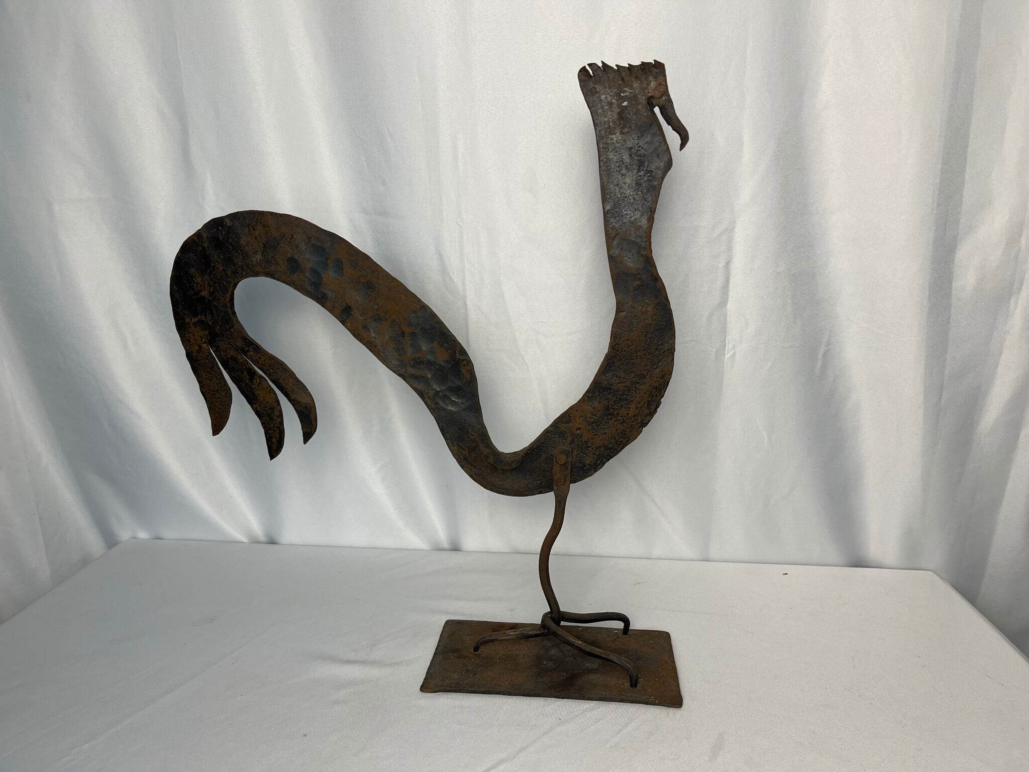 Vintage sculpture metal G. Raveneau circa 1970