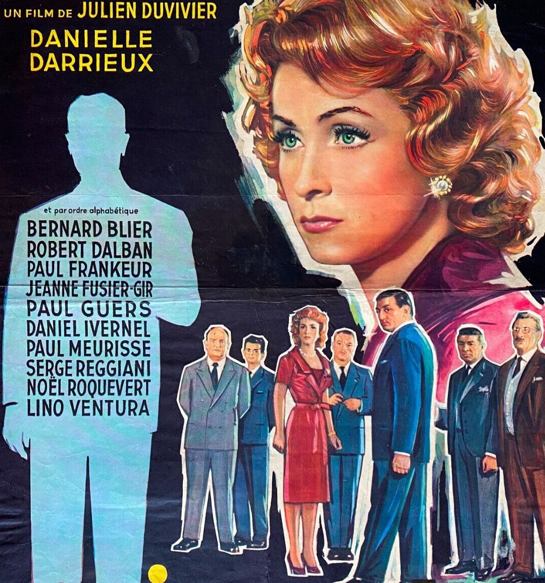 Original movie poster "Marie-Octobre" Danielle Darrieux, Lino Ventura 1959