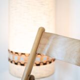 Pair of cane and beech chairs