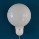Space age perspex balloon wall lamp, white wall sconce, mushroom, acrylic vintage lighting