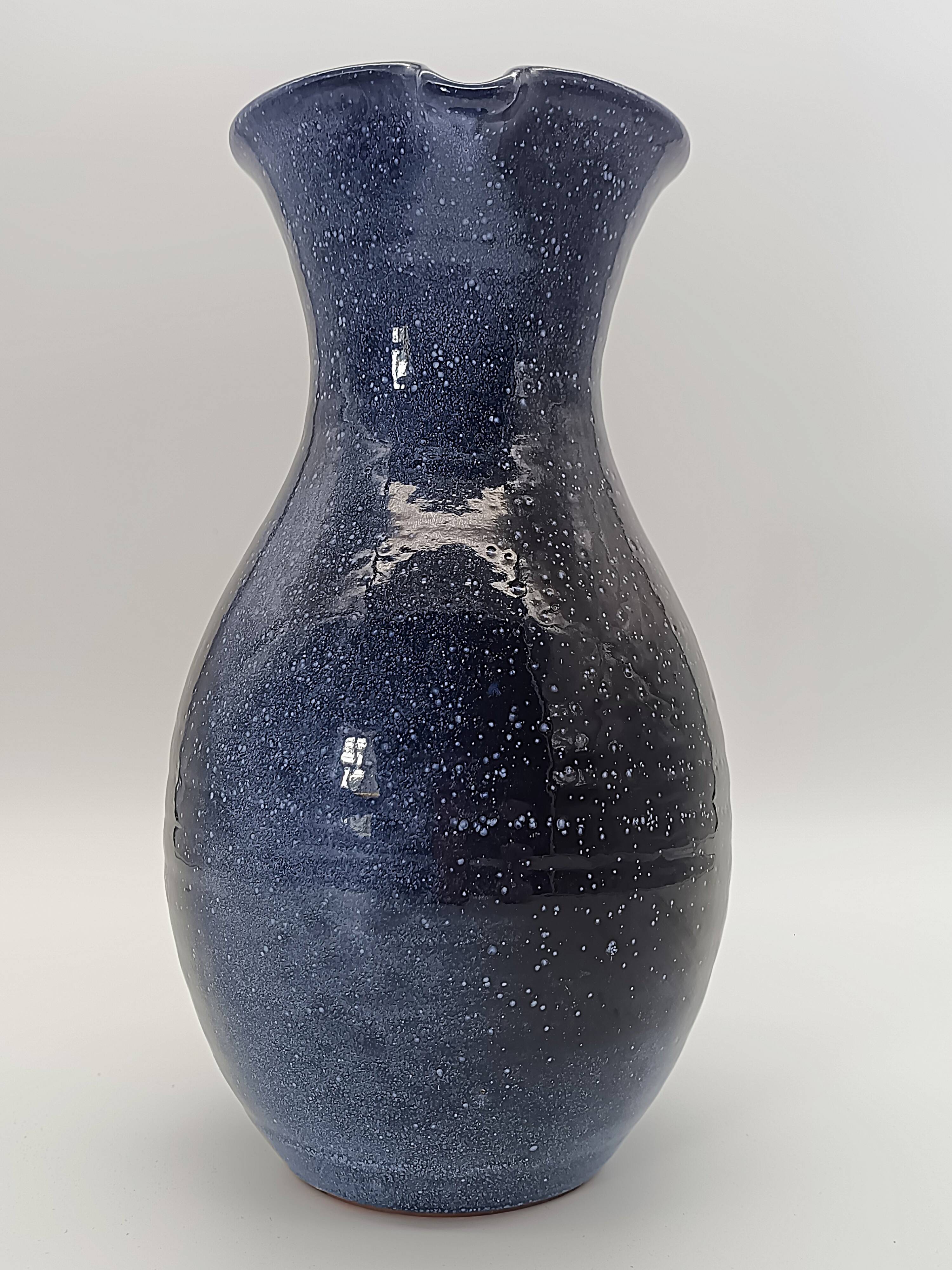 Grand pichet en terre cuite émaillée – Atelier Les Cyclades (Anduze)