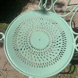 Provence green wrought iron garden room