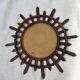 Rattan sun mirror