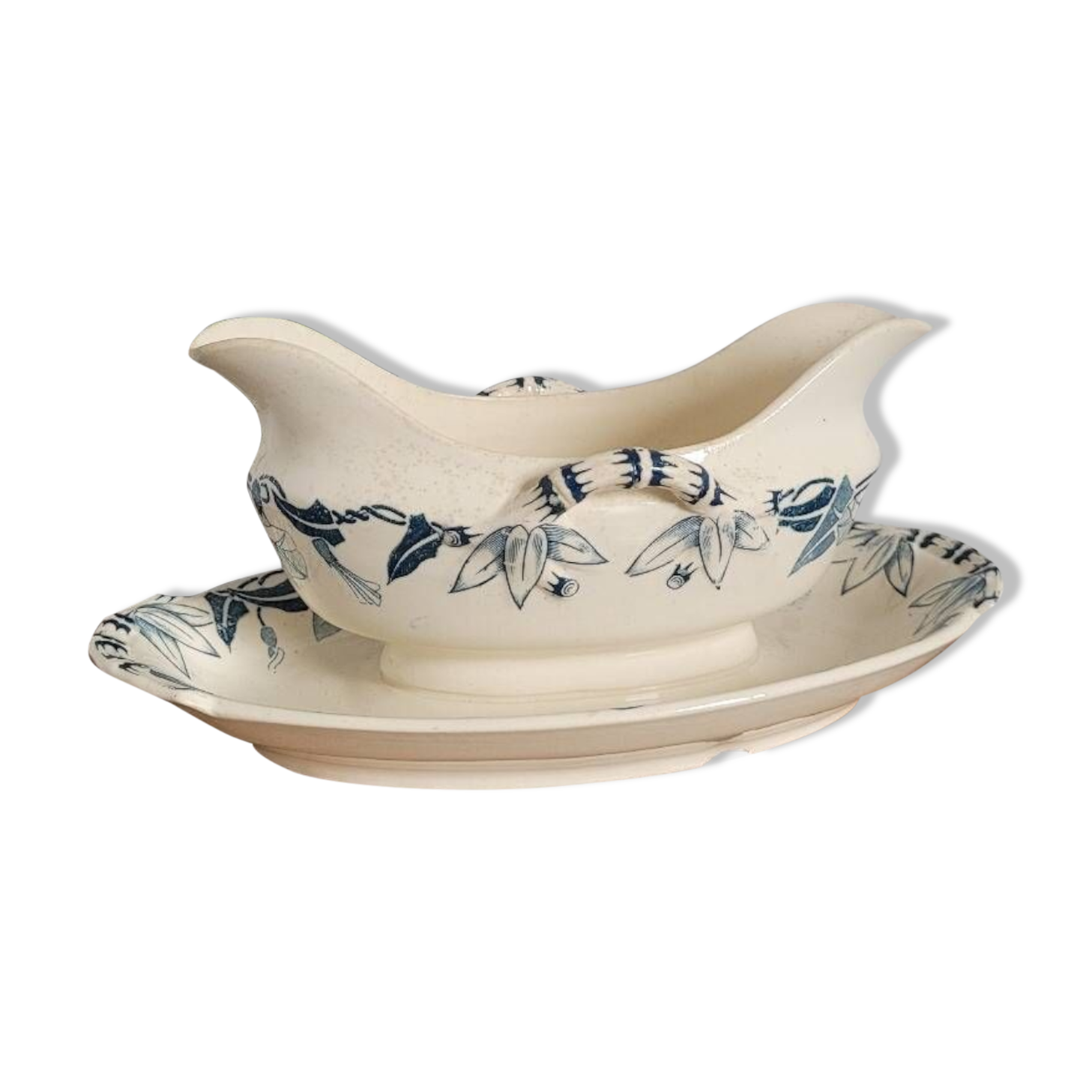 Sauce boat Pétrus Sarreguemines and Digoin