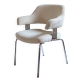 Fauteuil bureau chrome 70's