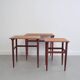 3 tables gigognes en teck, Danemark 1960