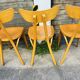 (Lot) 6 Bistro Chairs Lutherma Banana (Light Oak)