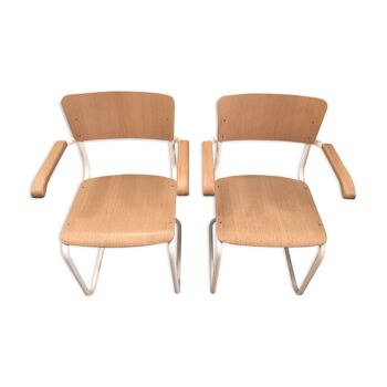 2 chairs Thonet S43 F Mart Stam