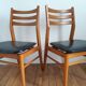 Lot de 2 chaises bois et skai
