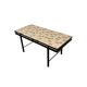 Table d'appoint vintage en mosaïque de céramique / table basse